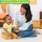 Bright Starts Oball Easy Grasp Classic Ball Baby Toy in Orange/Teal, 4"