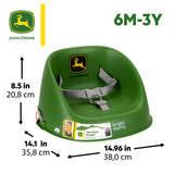 Bright Starts John Deere My Spot Easy-Clean Booster, Green, 6M - Toddler