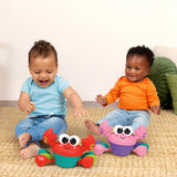Bright Starts Rockin Crawling Crab Interactive Baby Toy with Music & Dancing, Pink