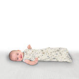 SwaddleMe by Ingenuity Baby Night Sack Sleeper, Size 7-14 Pounds, 100% Cotton - Celestial Dance