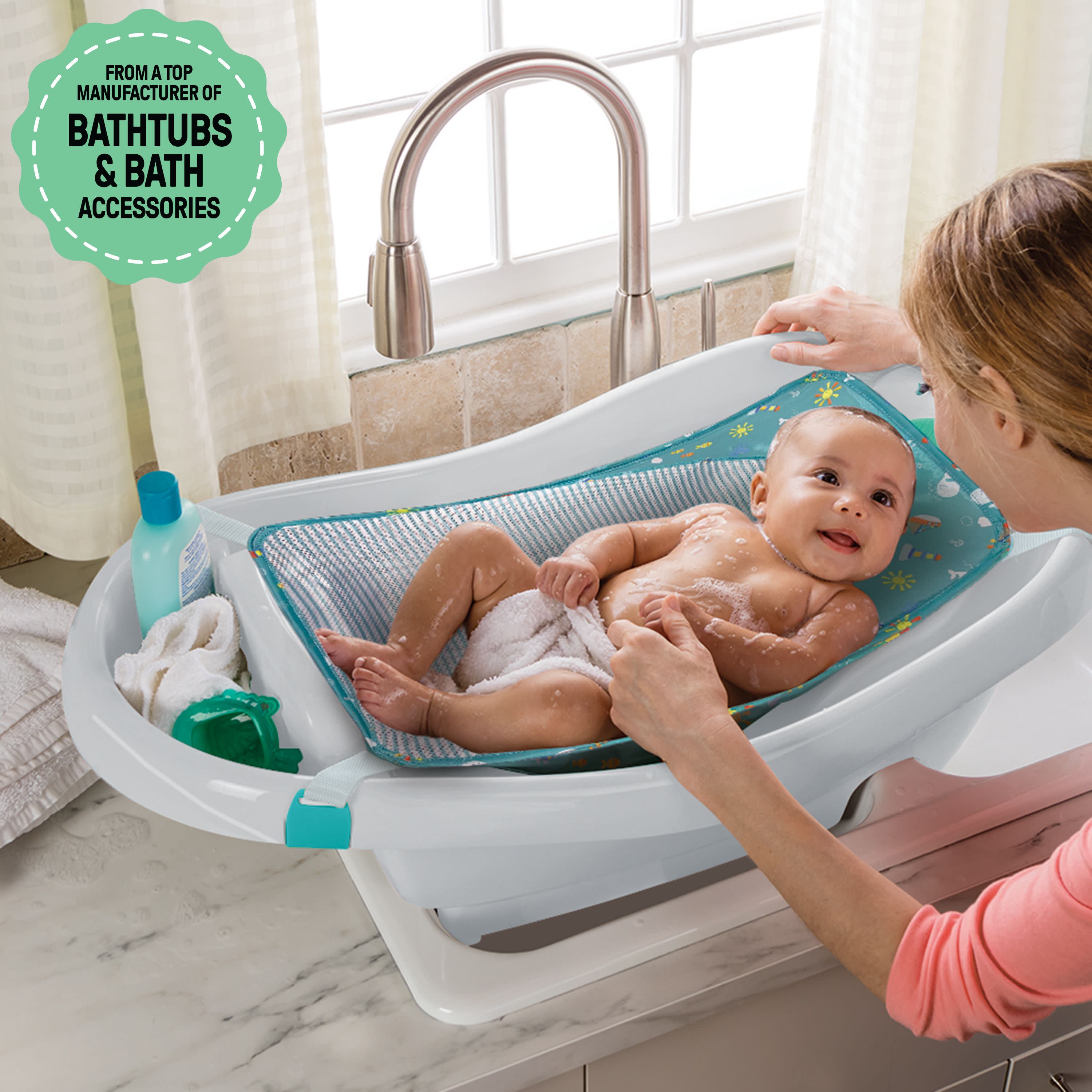Summer by Ingenuity Comfy Clean Deluxe Newborn to Toddler Bather โ Kids2, LLC
