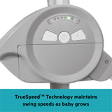 Bright Starts Rainforest Vibes 6-Speed Portable Automatic Baby Swing with Toy Bar - Rainforest Vibes