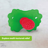 Bright Starts Raspberry Bliss Silicone Baby Teether Toy, Unisex, Ages 3 Months+
