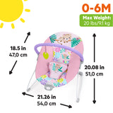 Bright Starts Wildflower Wonders Vibrating Baby Bouncer