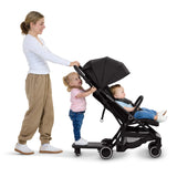 Ingenuity FoldAway Ride-On Board with Removable Seat, Standing or Seated Ride, Folds with Stroller