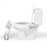Ingenuity Foldaway Ladder Potty  Adjustable Height Toilet Trainer with Handles, Folds Flat for Compact Storage, Fits Round & Elongated Toilets