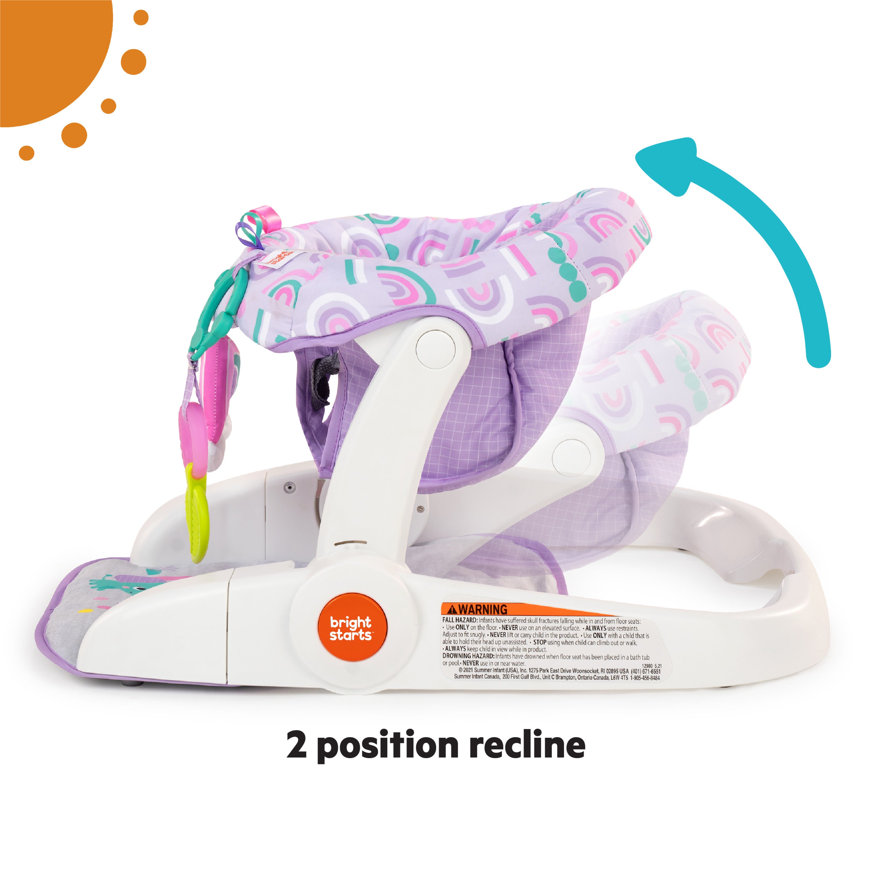summer infant floor seat Purple Paradise Learn-to-Sit 2-Position Floor Seat – Kids2, LLC