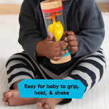 Baby Einstein Rolling Rainmaker Rain Stick Shaker Toy Rattle, Ages 3+ Months