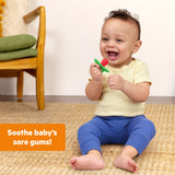 Bright Starts Raspberry Bliss Silicone Baby Teether Toy, Unisex, Ages 3 Months+