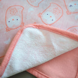 Clean & Cuddly 6-Pack Terry Washcloth Set - Pink Owl - Edi