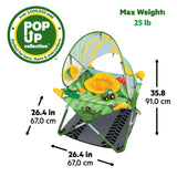Bright Starts John Deere Pop 'N Jump Portable Activity Jumper, Unisex, 6M+