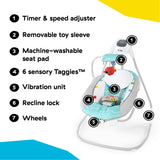 Baby Einstein Ocean Explorers Compact Vibrating Baby Swing, Grey
