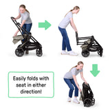 Ingenuity 3DSuite Modular Stroller with Reversible Seat, One-Hand Fold, Car Seat Compatible & Extra-Large Storage - Khaki