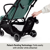 Ingenuity FoldAway Ride-On Board with Removable Seat, Standing or Seated Ride, Folds with Stroller