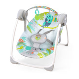 Bright Starts Rainforest Vibes 6-Speed Portable Automatic Baby Swing with Toy Bar - Rainforest Vibes