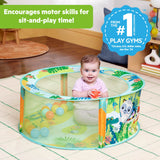 Bright Starts Rowdy Rainforest Stow & Go Ball Pit, 20 Balls, Unisex, 6M+