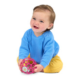 Bright Starts Oball Easy Grasp Baby Rattle Ball in Pink, 4"