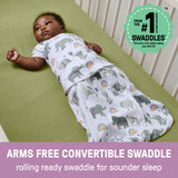 SwaddleMe by Ingenuity Stages of Sleep Gift Set, 3-Piece Swaddle & Sleep Sack Set  Bears