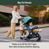 Ingenuity FoldAway Ride-On Board with Removable Seat, Standing or Seated Ride, Folds with Stroller