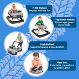 Bright Starts Ways to Play Walker - Ford F-150, All American, 4-in-1 Walker