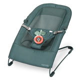 Ingenuity Stow & Go Folding Baby Bouncer Compact Portable Infant Seat with Vibration & Toy - Grey