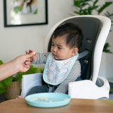 Easy Eater 4-Pack Absorbent Terry-Backed Cotton Baby Bib Set for Eating or Teething - Canopy