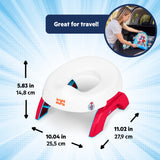 Marvel Spidey and His Amazing Friends 2-in-1 My Travel Potty by Bright Starts, Red and Blue - Spidey