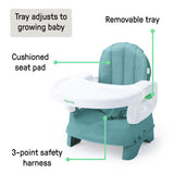 Ingenuity Deluxe Comfort Folding Baby Booster - Teal