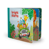 Bright Starts Adventure Safari Bus 5-Piece Gift Set, On-the-Go Baby Toys, Unisex, 0-6 Months+