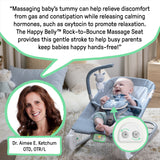 Happy Belly Rock-to-Bounce- Massage Seat - Chambray