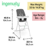 Sun Valley Compact Folding High Chair - Grey