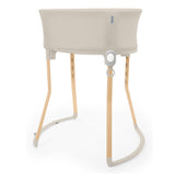 Ingenuity Right Height Adjustable Bassinet for Postpartum Recovery  4 Height Levels, Soothing Vibration, Light & Sound - Sand