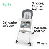 Ingenuity Trio 3-in-1 High Chair, Toddler Chair, and Booster - Nash