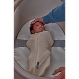 SwaddleMe by Ingenuity Swaddle & Secure Sleep System, Stage 1 Newborn Pod with Back-Sleep Positioning Strap