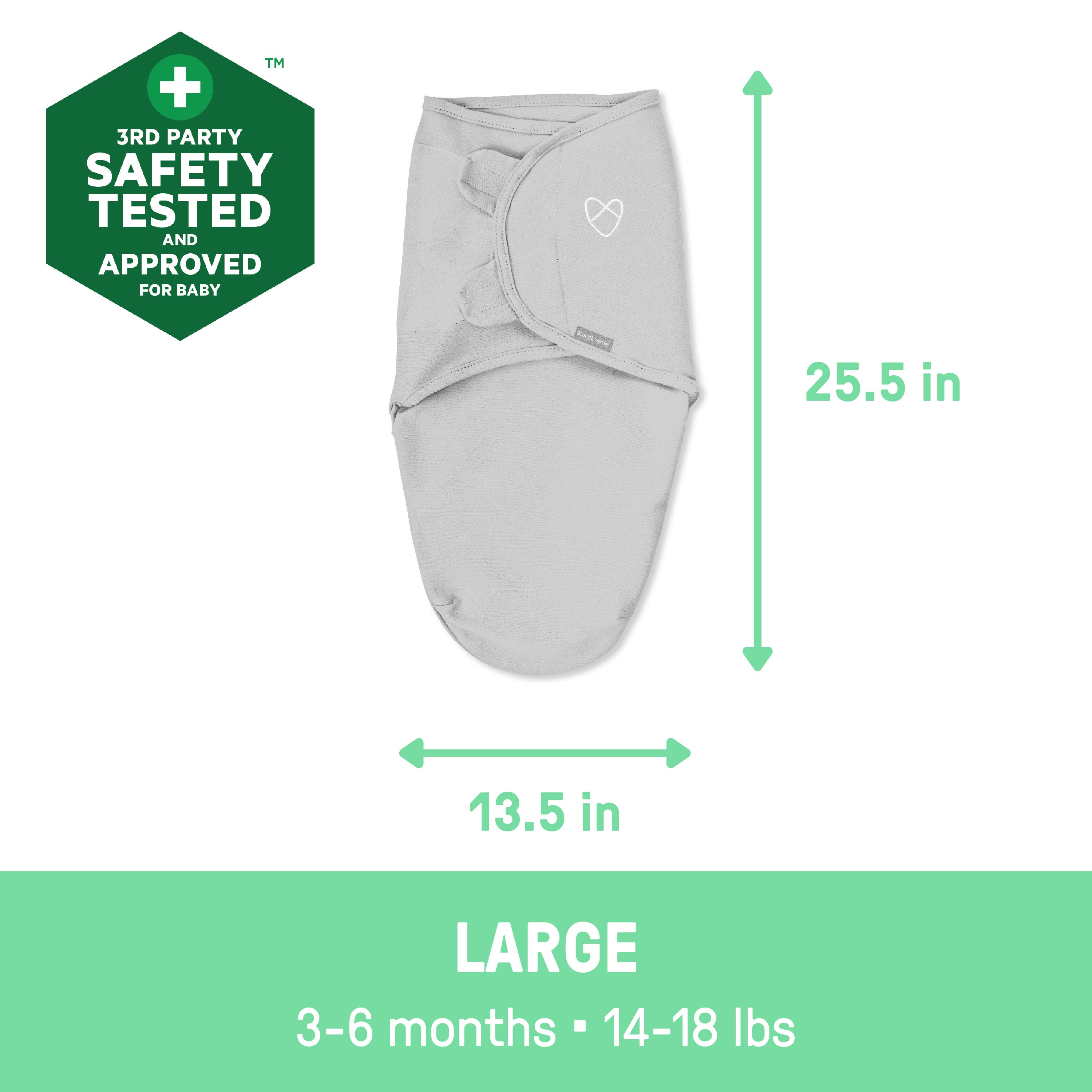 summer infant swaddle sizes Original Swaddle, Size SM, 0-3 months, 3pk (Mama and Me) – Kids2, LLC