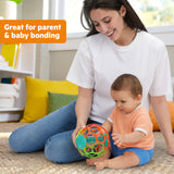 Oball Easy Grasp Rollin' Rainstick Rattle Cause & Effect Infant Toy, 6"