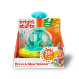 Bright Starts Press & Glow Spinner Cause and Effect Musical Baby Toy