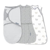 SwaddleMe by Ingenuity Stages of Sleep Gift Set, 3-Piece Swaddle & Sleep Sack Set  Bears