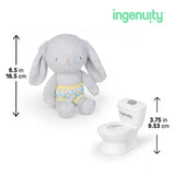 Ingenuity Sylvi Potty Training Kit  Plush Bunny with Mini Potty, Storybook, Sticker Chart & Parent Guide