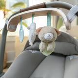 Ingenuity Soothing Essentials Wood Carrier Toy Bar - For Ages 0-12 Months, Unisex