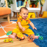 Bright Starts Soothers & Shakers 5 Piece Gift Set, On the Go Baby Toys