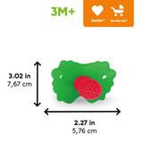 Bright Starts Raspberry Bliss Silicone Baby Teether Toy, Unisex, Ages 3 Months+