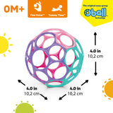Oball Easy Grasp Classic Ball Baby Toy in Pink/Purple, 4"