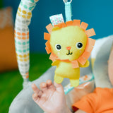 Bright Starts Whimsical Wild Comfy Bouncer Seat with Soothing Vibration and Melodies