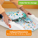 Bright Starts Learn-to-Sit 2-Position Baby Floor Seat with Elephant Toy, Unisex, 4-12 Months