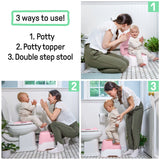 Ingenuity Prepare to Potty 3-in-1 System - Pink