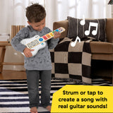 Baby Einstein + Hape Rock & Strum Magic Touch Guitar Toy, Ages 6+ Months