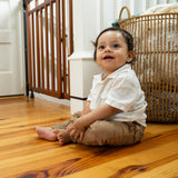 The Stairway+ 48W Series Pet and Baby Gate with Dual Banister Kit, Openings 32 to 48 Wide, 33" Tall