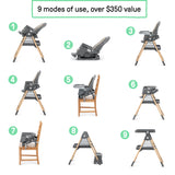Proper Positioner Create Up Multi-Mode Deluxe Folding High Chair - Wesley