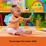 Bright Starts Grasp the Day Easy-Grasp Oball Gift Set, Ball and Rattle Toys, 2-PK, Unisex, 0 Months+